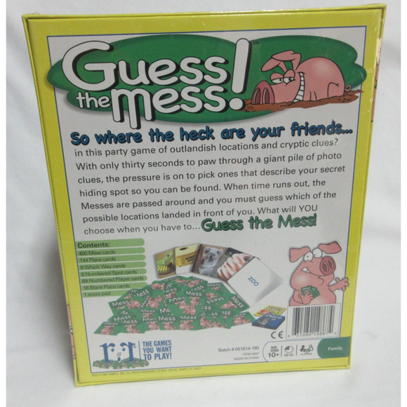 Guess The Mess Where The Heck Am I? R&R Board Game Jack Degnan New Factory Seal - Picture 3 of 5